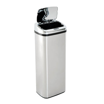 50L Infrared Touchless Automatic Motion Sensor Dustbin Stainless Steel Trash Can Home Office