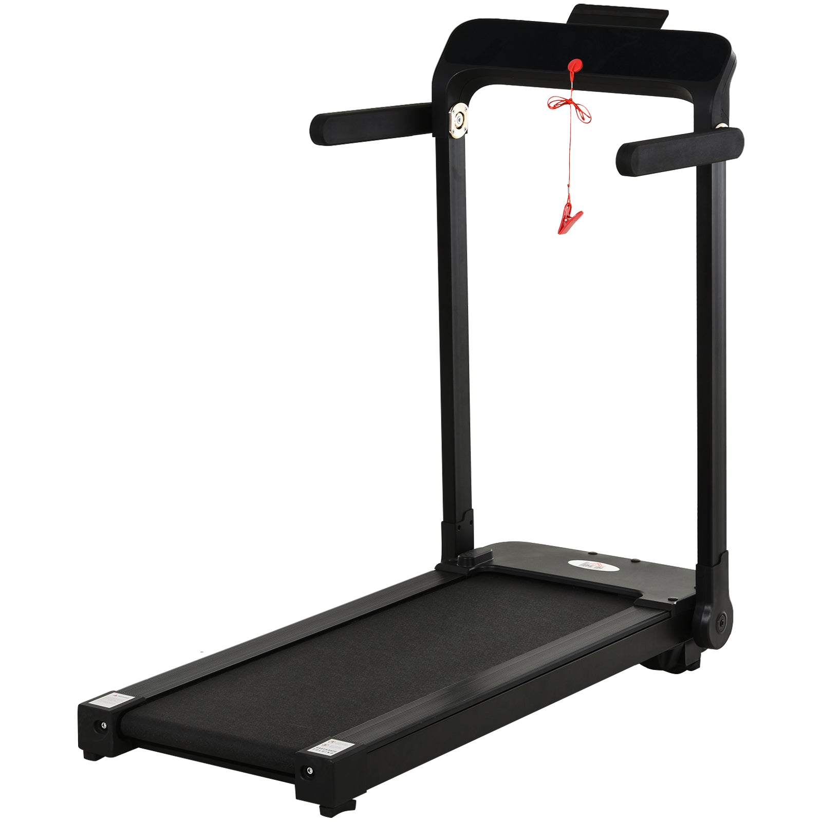 600W Foldable Steel Motorised Treadmill Running Machine w/ LCD Monitor Black