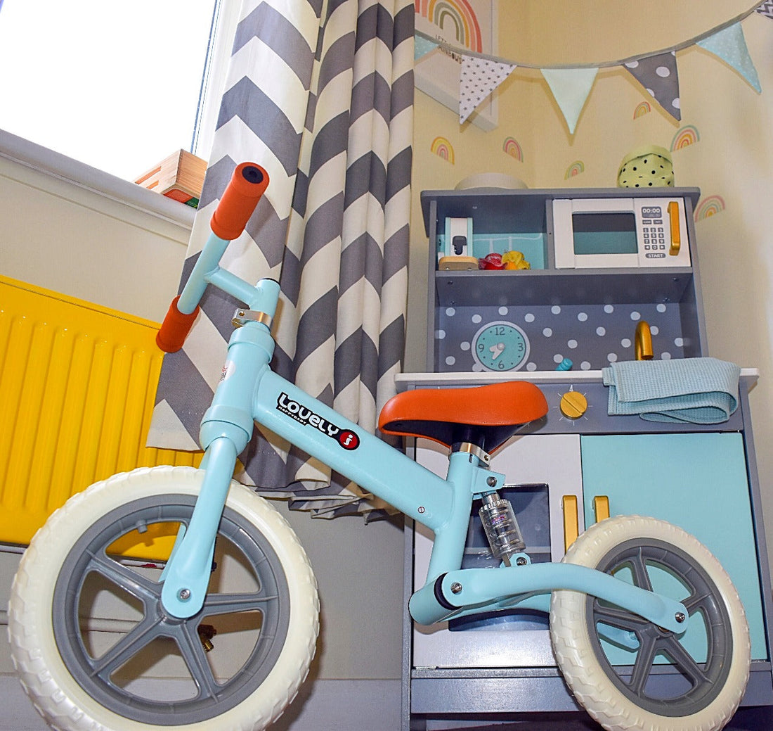 12" Kids Balance Bike No Pedal Bicycle EVA Tire Adjustable Seat Toddler Training Bike W/ Shock Absorber 2 - 5 Years Gift for Boys Girls Blue