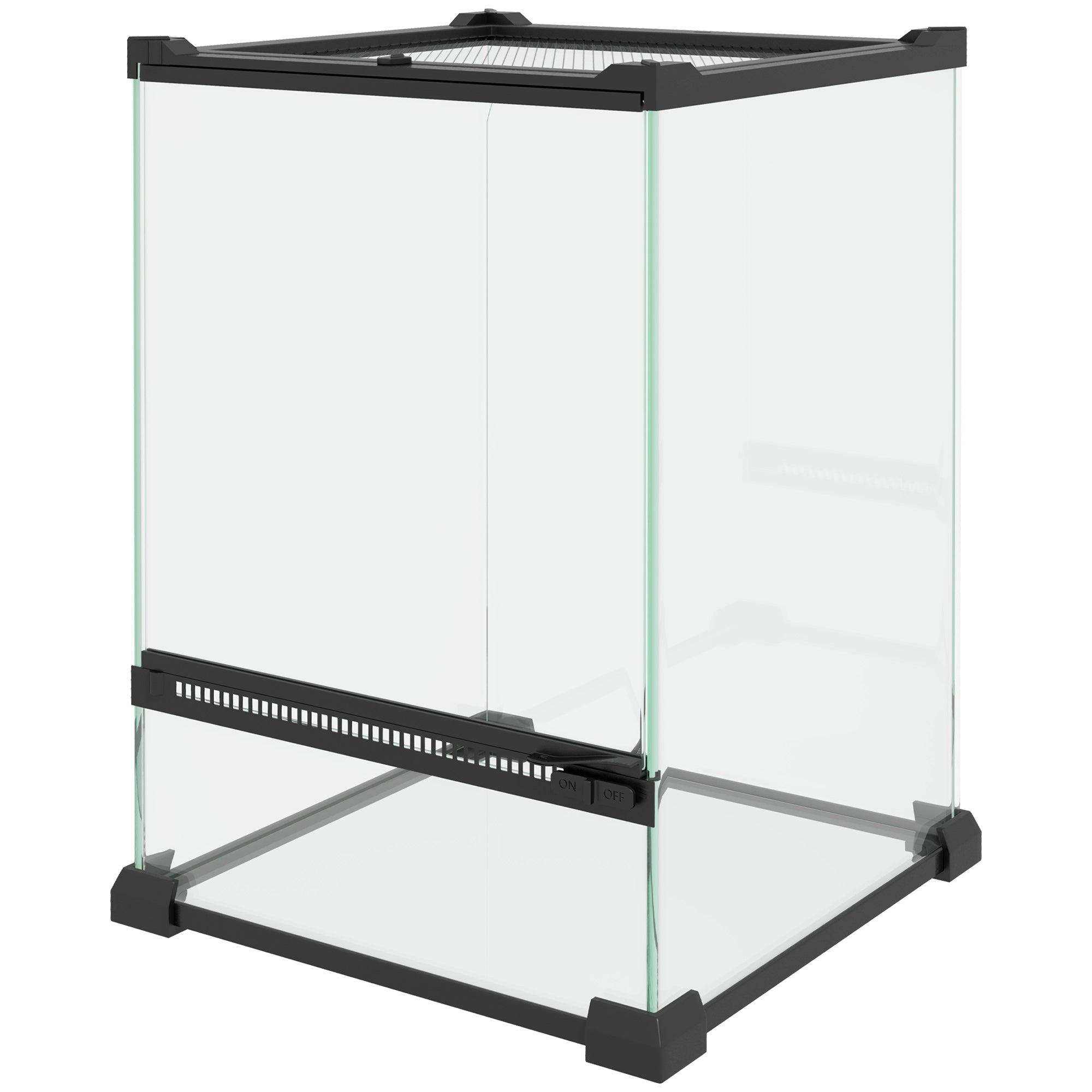 12L Vivarium for Lizards, Frogs, Snakes, Turtles, Tortoises w/ Anti-Escape Design, Ventilation