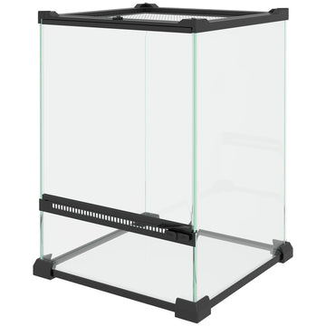 12L Vivarium for Lizards, Frogs, Snakes, Turtles, Tortoises w/ Anti-Escape Design, Ventilation