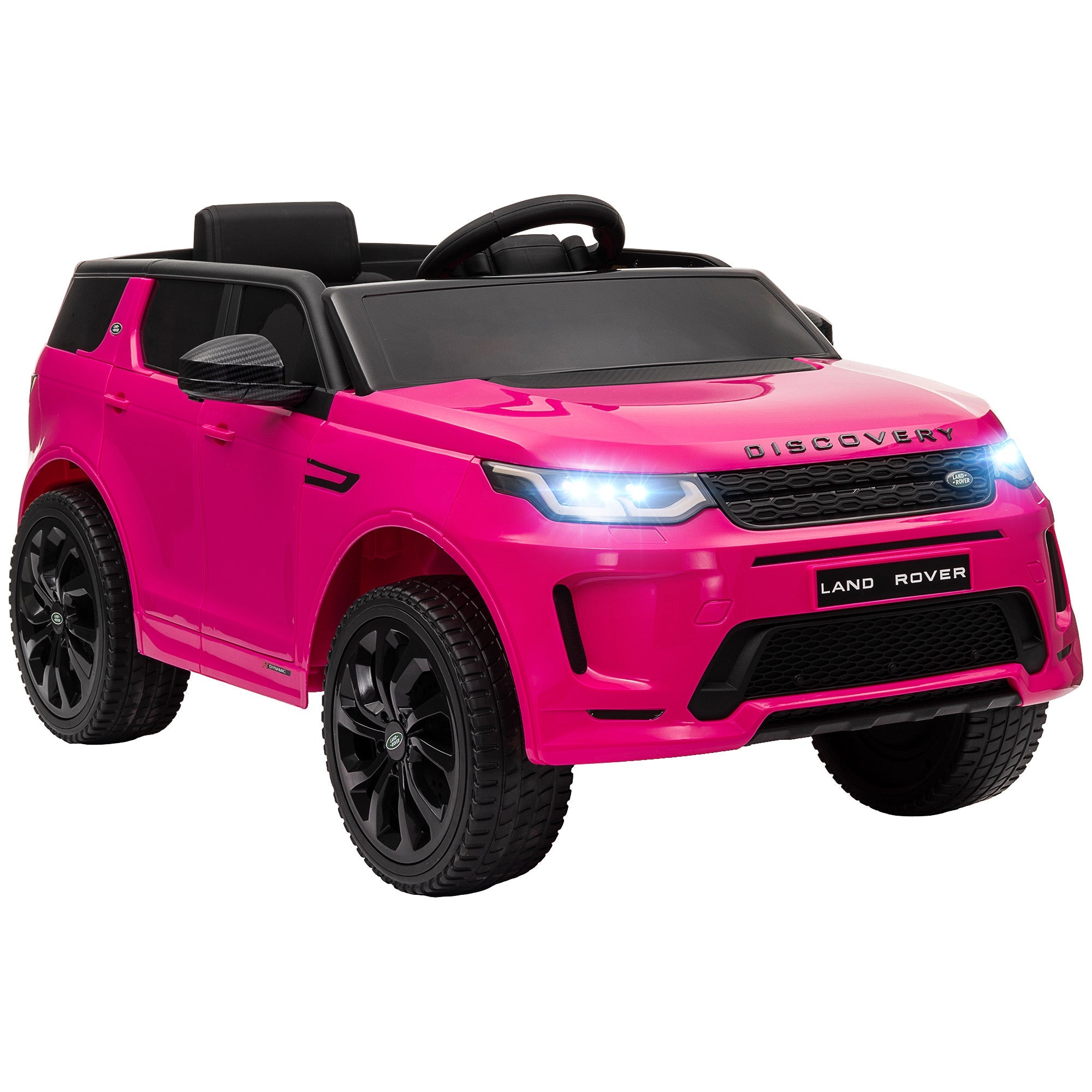 Licensed Land Rover Discovery Sport, 12V Kids Ride on Car w/ Remote Control, Lights, Music, Horn, for 3-6 Years, Pink