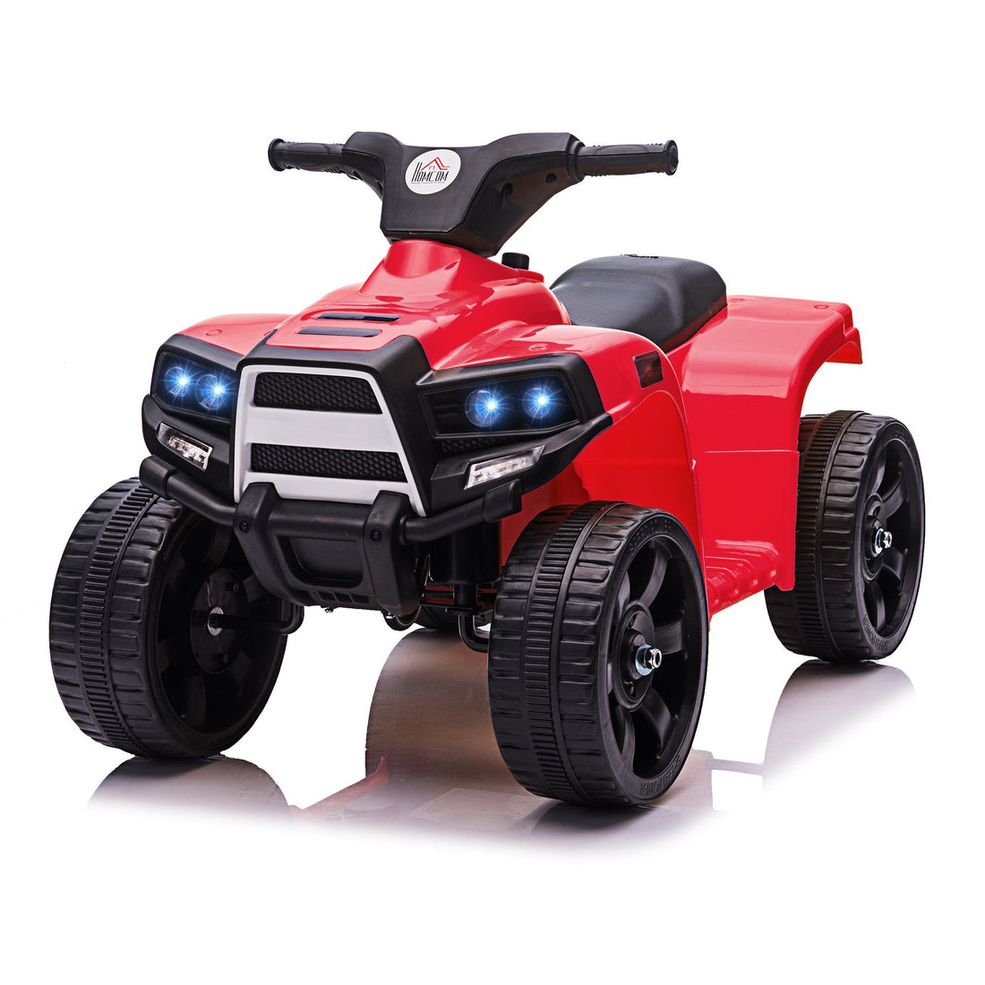 6V Kids Electric Ride on Car All Terrain Vehicle Toy Quad Bike With Headlights for Toddlers 18-36 months Red