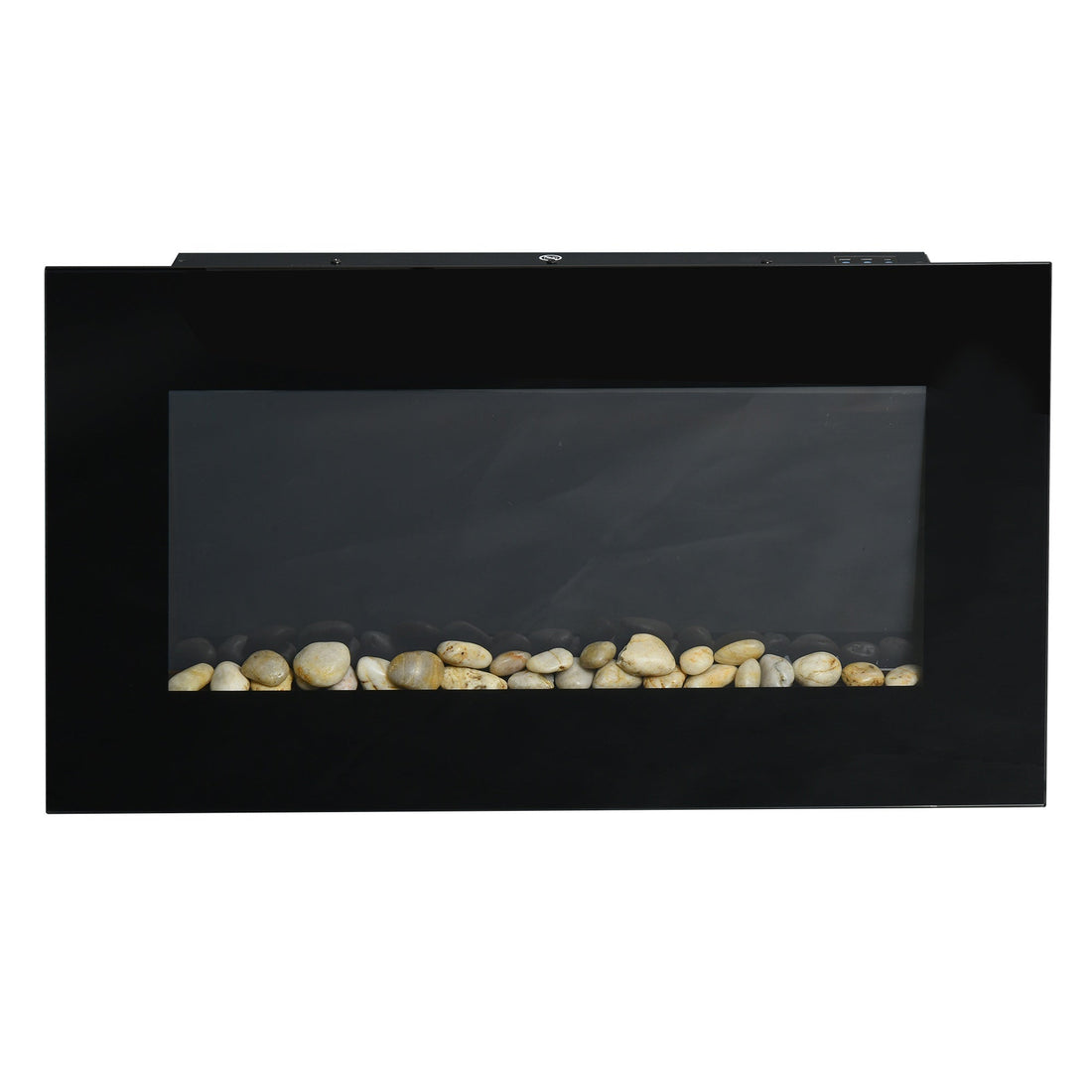 1000W/2000W Electric Wall Fireplace w/ LED Flame Effect Timer Remote Sleek Stylish Safe Home Heating 20-25㎡