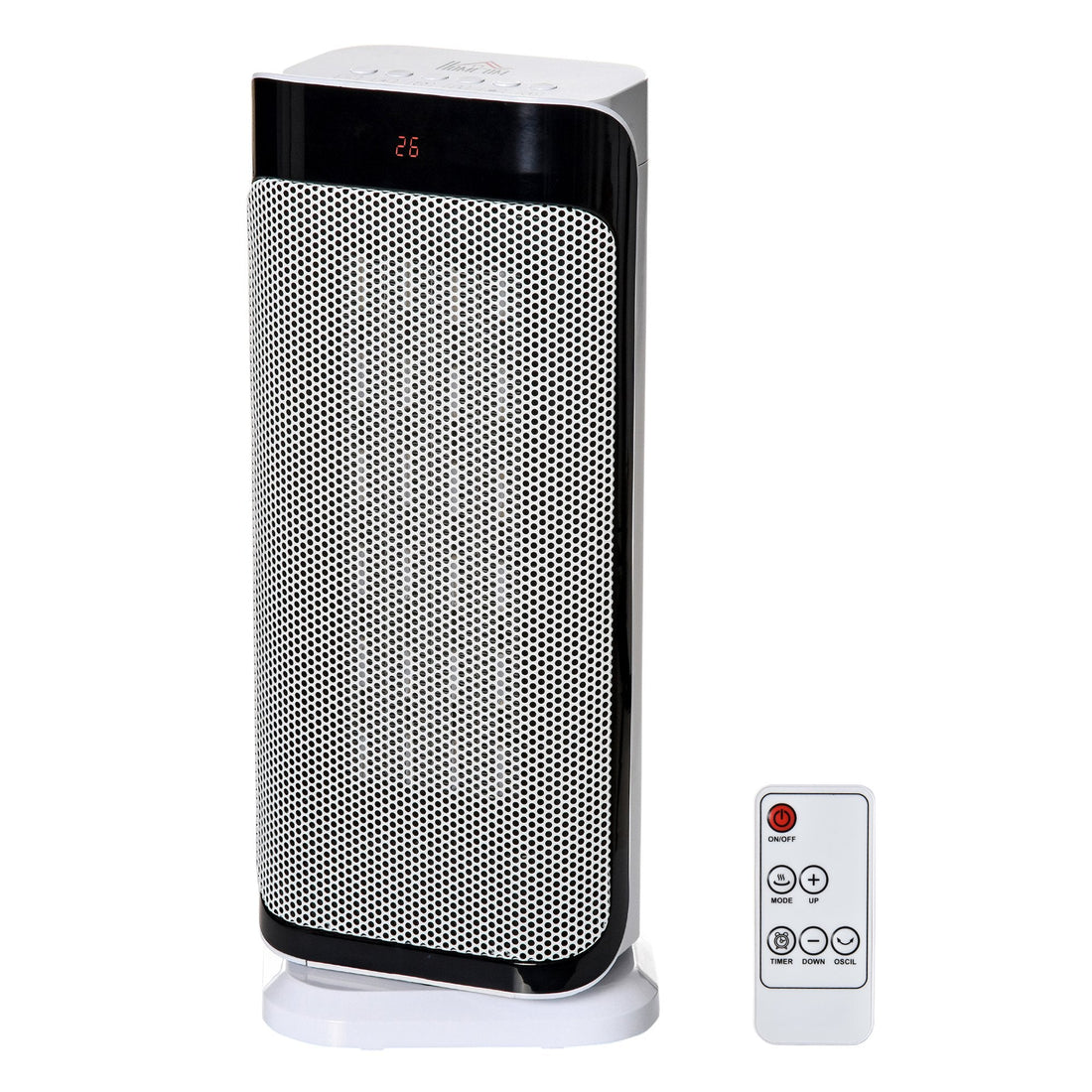 2000W Electric Heater, PTC Ceramic Portable Fan Heater with Overheating & Tip-Over Protection, 8H Timer, 45° Oscillating Heater for Home, Office, Study, Bedroom