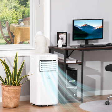 9000 BTU Portable Air Conditioner for Cooling Dehumidifier Fan, Air Conditioning Unit for Room up to 18m², with Remote, 24H Timer, Window Mount Kit, R290, A Energy Efficiency, 1122W