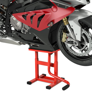 Steel Motorbike Jack Lift, 27.5 / 39.5 H cm - Red