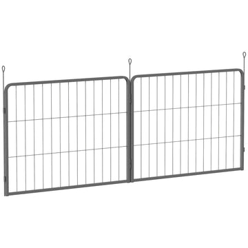 2 Piece Dog Pen Expansion Pack for 60cm High Pet Playpen with 3 Stakes, for Small Dogs