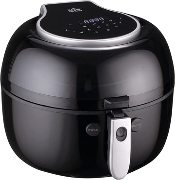 7L Family Size Digital Air Fryer Oven with Air Fry, Roast, Broil, Bake, Dehydrate, 8 Presets, Rapid Air Circulation, Timer, Preheat, Non-stick Basket, Inner Light for Oil Free & Low Fat, 1500W