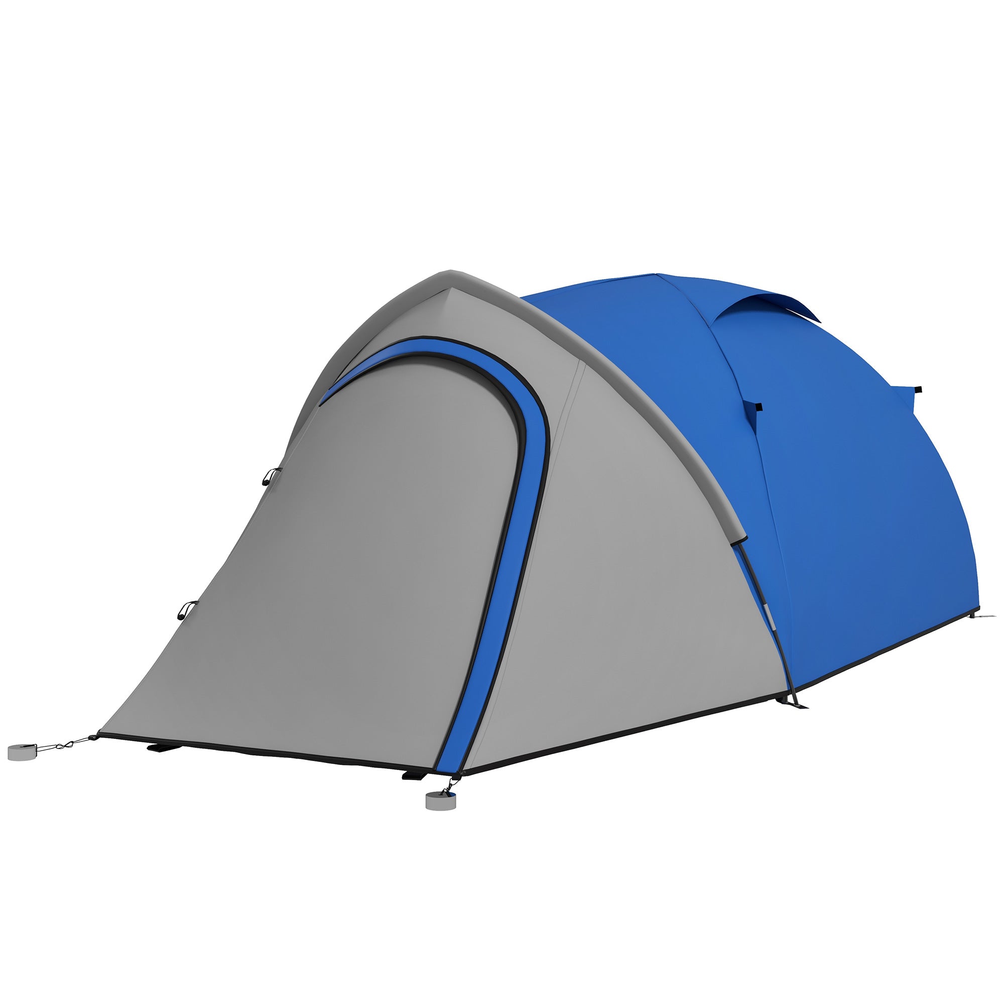 Two-Man Dome Tent, with Front Vestibule - Blue/Grey