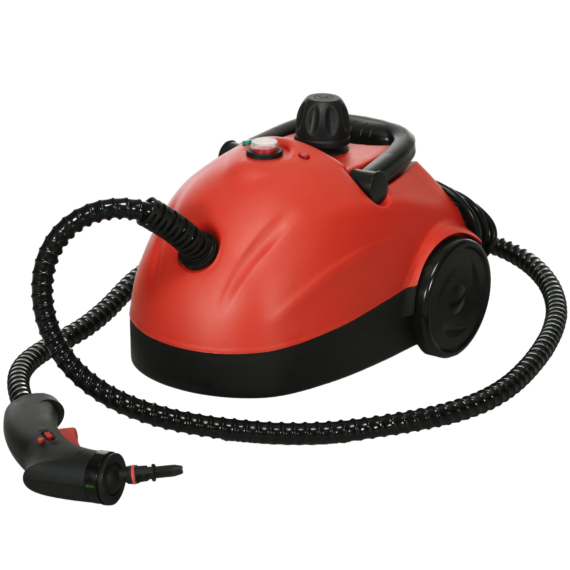 Portable Steam Cleaner for Chemical Free Cleaning, 3.5bar Multi-purpose Steamer with 13 Pieces Accessory, Steam Mop for Kitchen, Window, Grout, Tile, Carpet, Sofa, 1500W, 1.2L Tank, Red