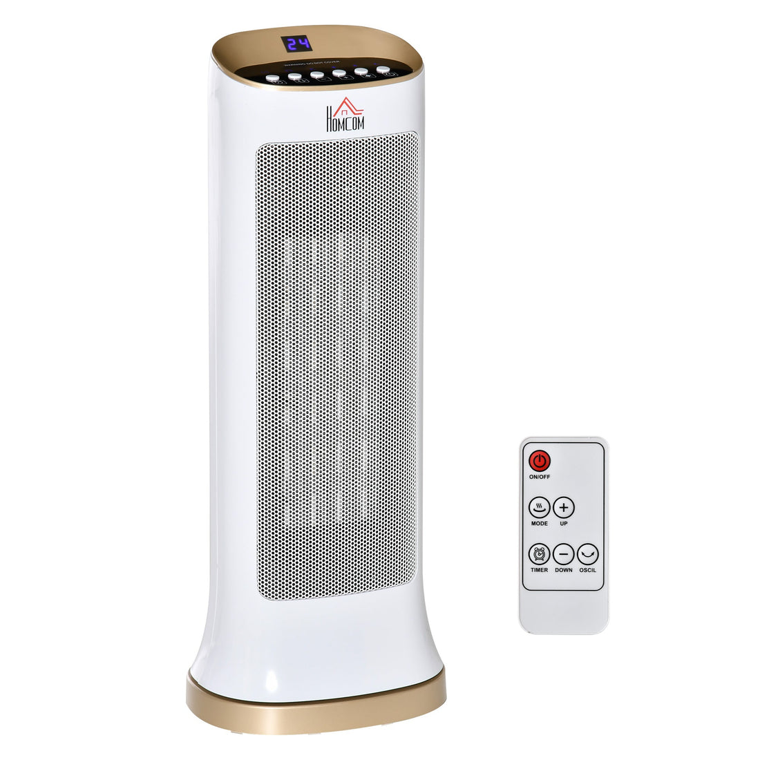 2000W Electric Heater, PTC Ceramic Portable Fan Heater with Overheating & Tip-Over Protection, 45° Oscillating Energy Efficient Electric Heater for Home, Office, Study, Bedroom