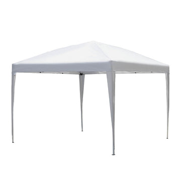 3 x 3M Garden Pop Up Gazebo Height Adjustable Marquee Party Tent Wedding Canopy with Carrying Bag, White