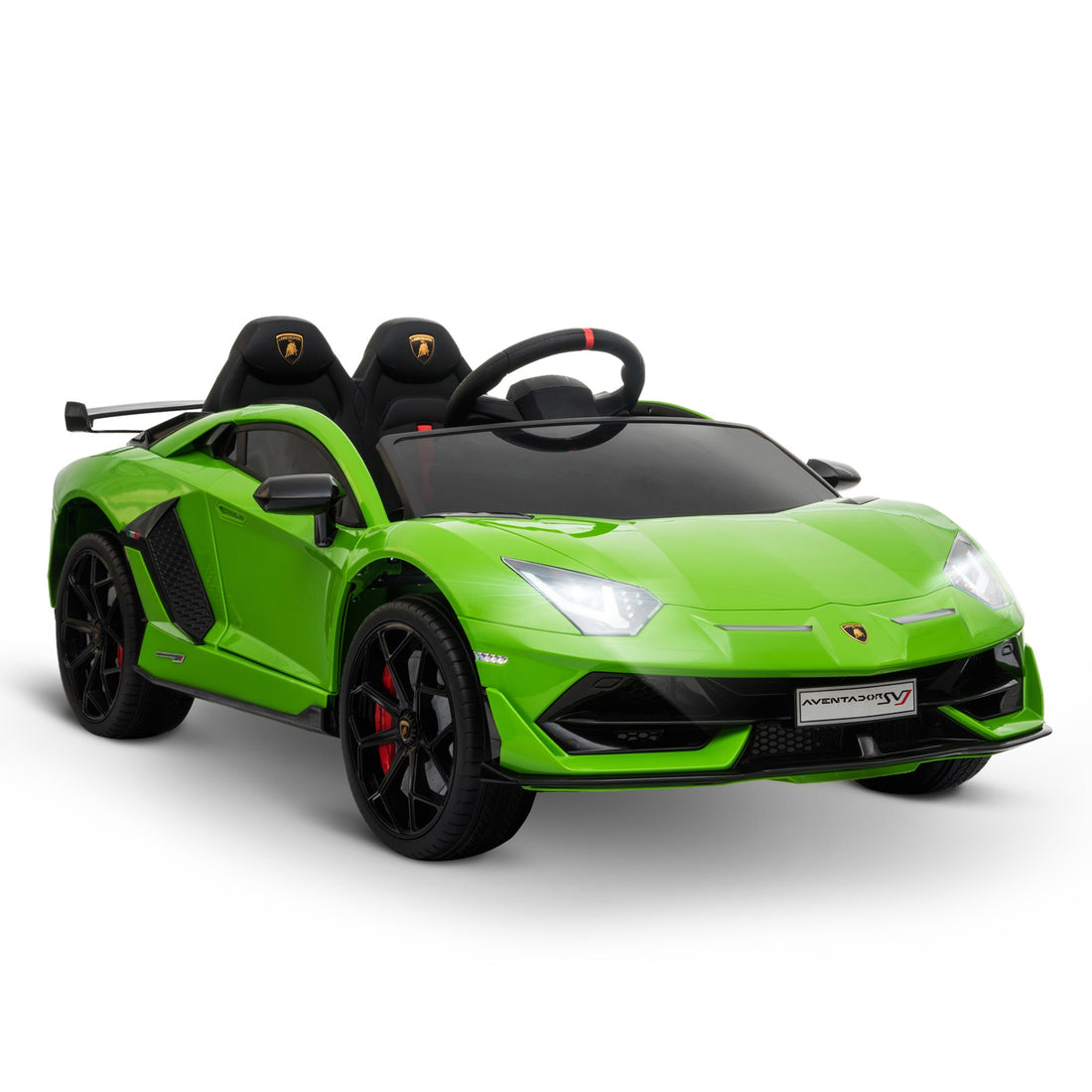 Lamborghini SVJ 12V Kids Electric Ride On Car Sport Racing Toy RC for 3-8 Yrs