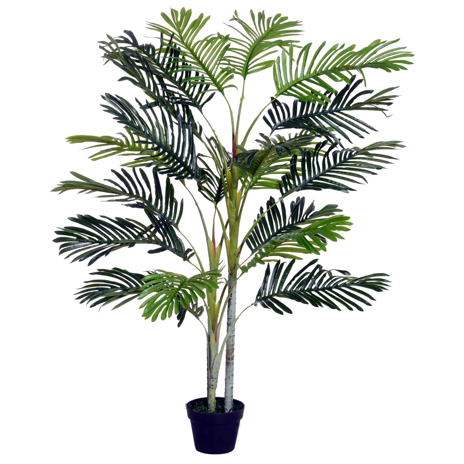 Artificial Tree, 150cm Tropical Palm Tree, Fake Plants in Pots, Faux Green Plant for Indoor Outdoor Home Office Living Room Decoration