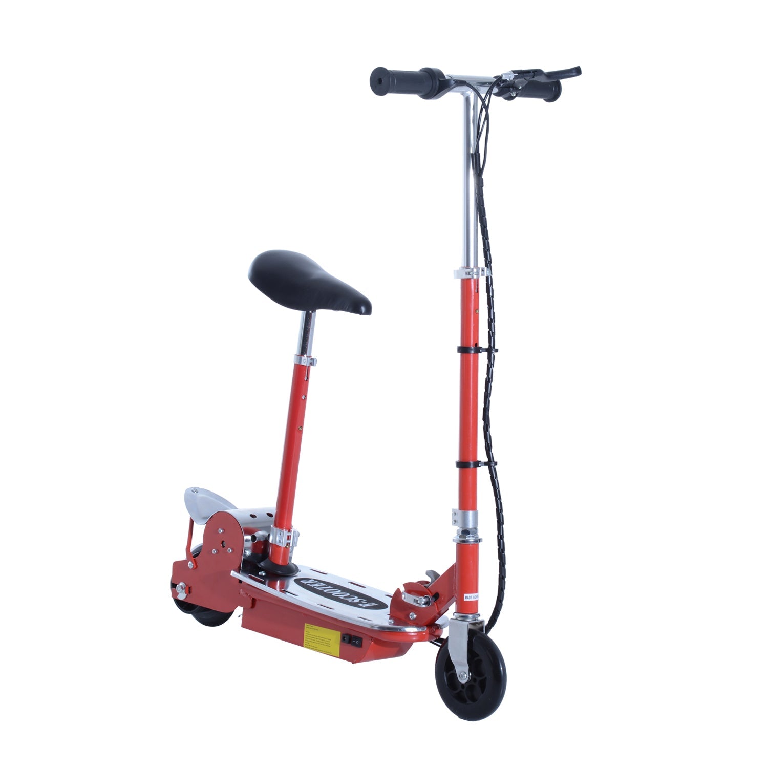 Foldable Electric Scooter for Teens Over 7 years old 12V Battery 120W-Red