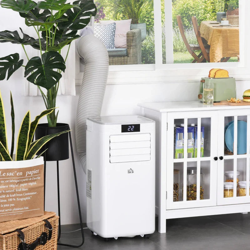 8000 BTU Air Conditioning Unit, 3-in-1 Portable Air Conditioner, Dehumidifier, Cooling Fan with Remote Control, Digital Display, 2 Speeds, 24H Timer, Window Venting Kit, 18m²