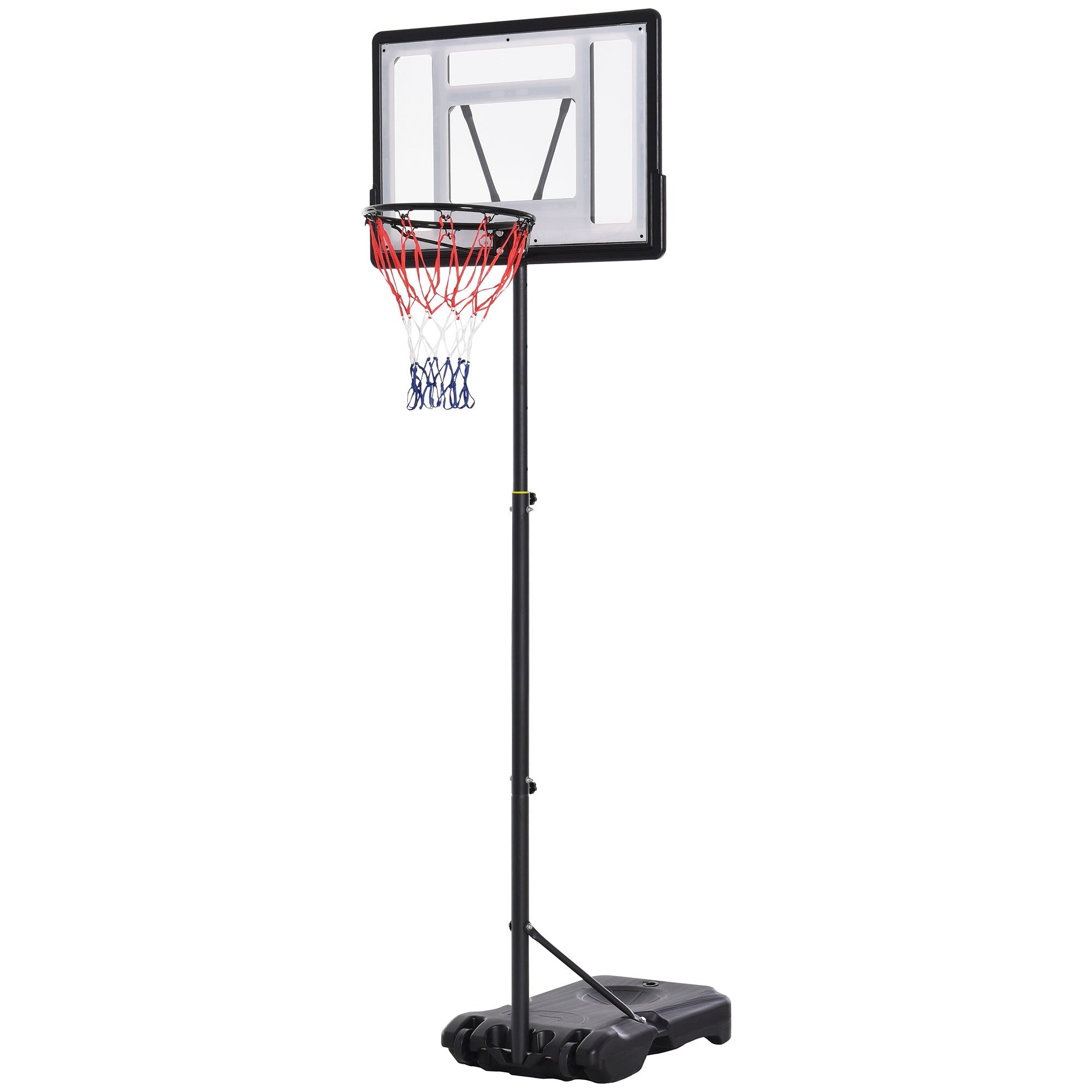 1.55-2.1m Basketball Hoop and Stand w/ Fillable Base, Wheels