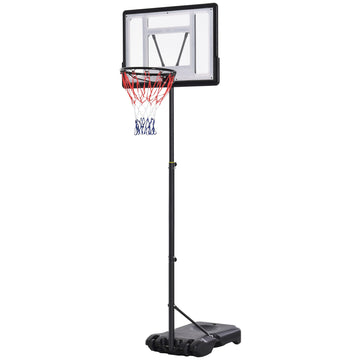 1.55-2.1m Basketball Hoop and Stand w/ Fillable Base, Wheels