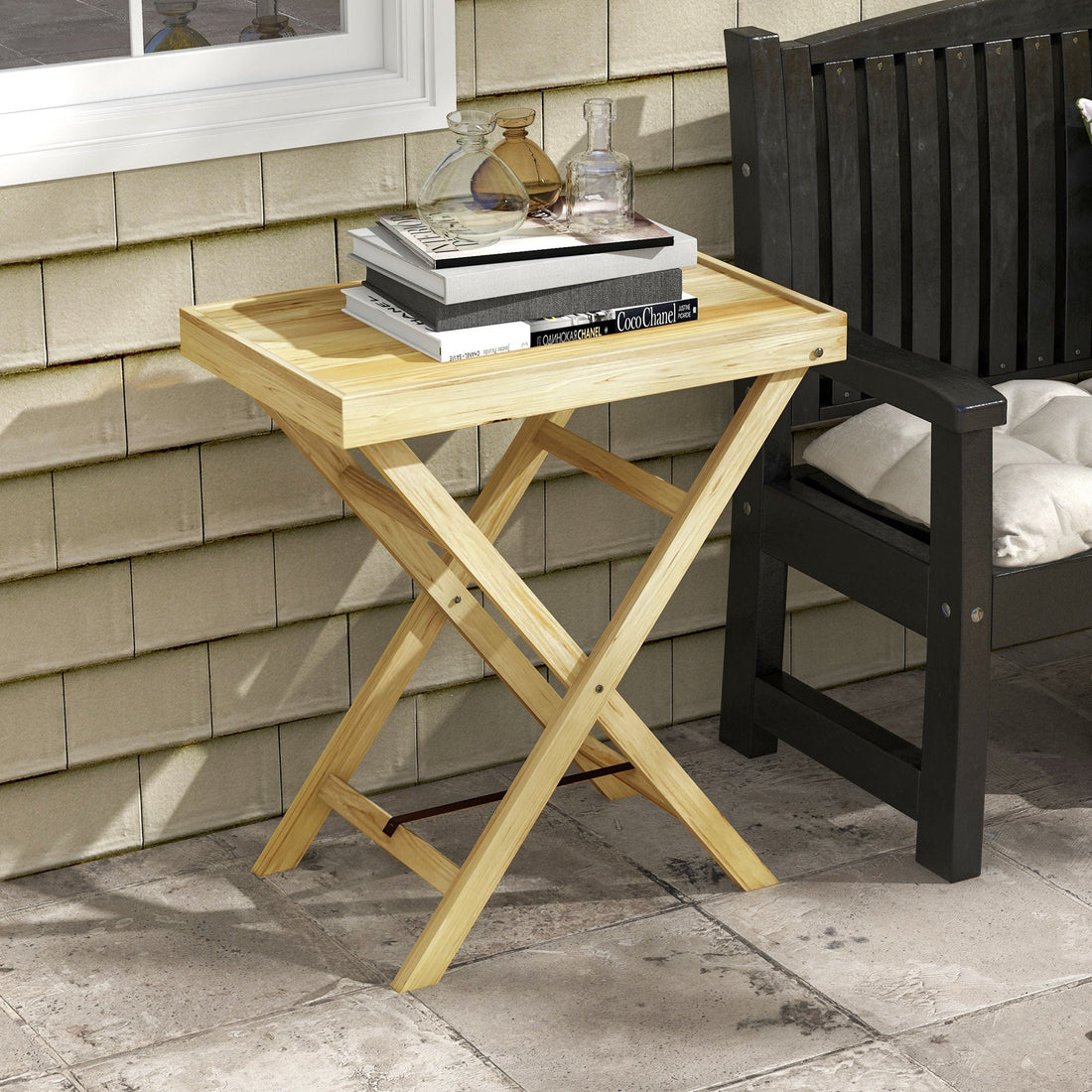 44 x 68cm Wooden Garden Table