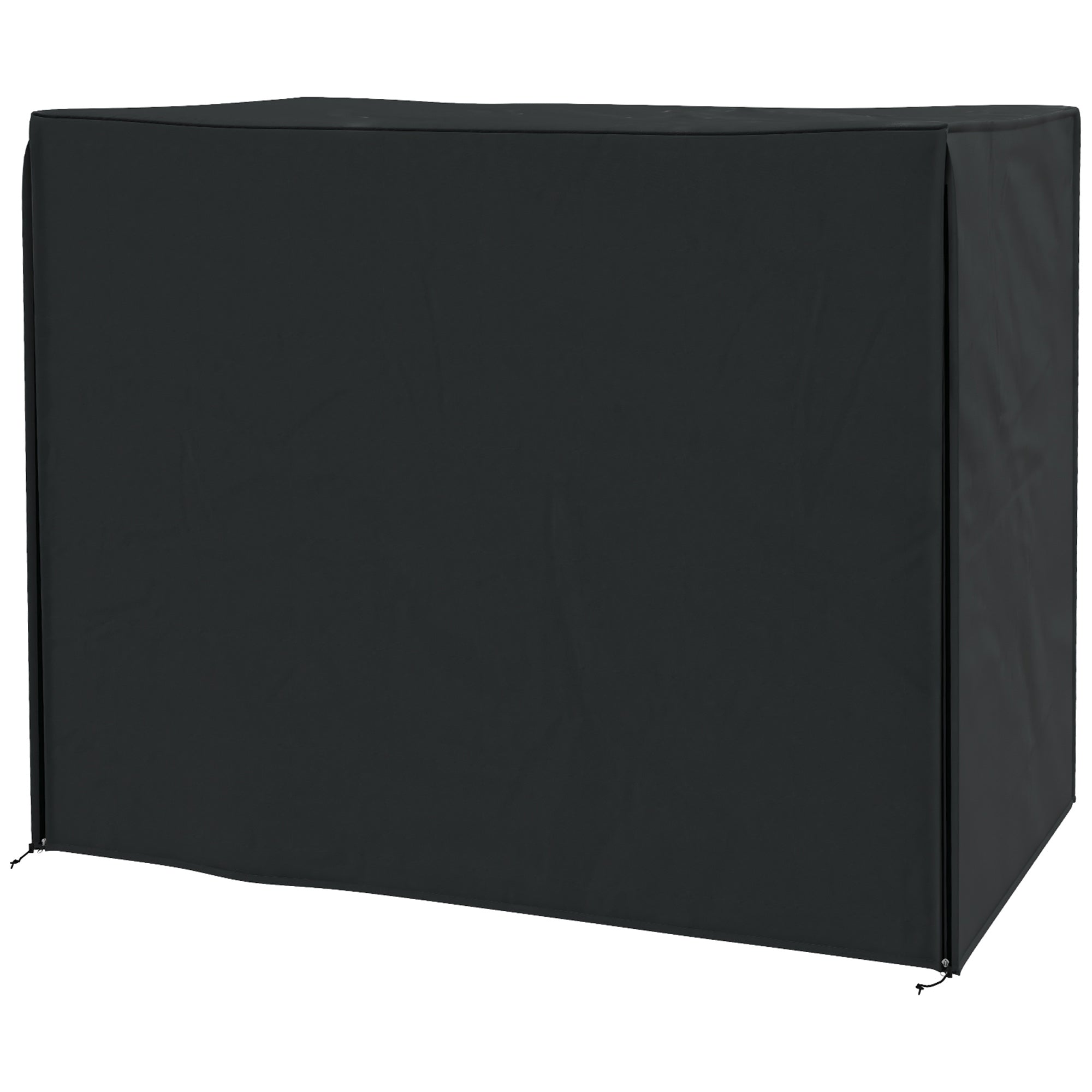 220 x 125cm Three-Seater Swing Chair Protective Cover - Black