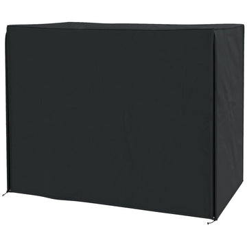 220 x 125cm Three-Seater Swing Chair Protective Cover - Black