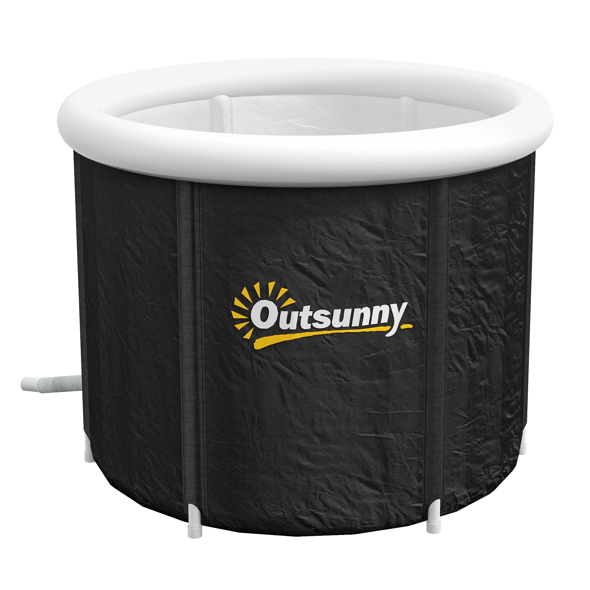 Cold Plunge Tub, Portable Ice Bath Cold Water Therapy Tub w/ Thermo Lid, for Athletes, Polar Recovery - Black