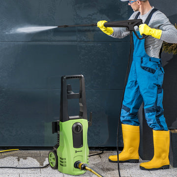 1800W High Pressure Washer, 150 Bar Pressure, 510 L/h Flow, High-Performance Portable Power Washer Jet Wash Cleaner with 6M Hose, Snow Foam Bottle for Garden, Car, Furniture, Green