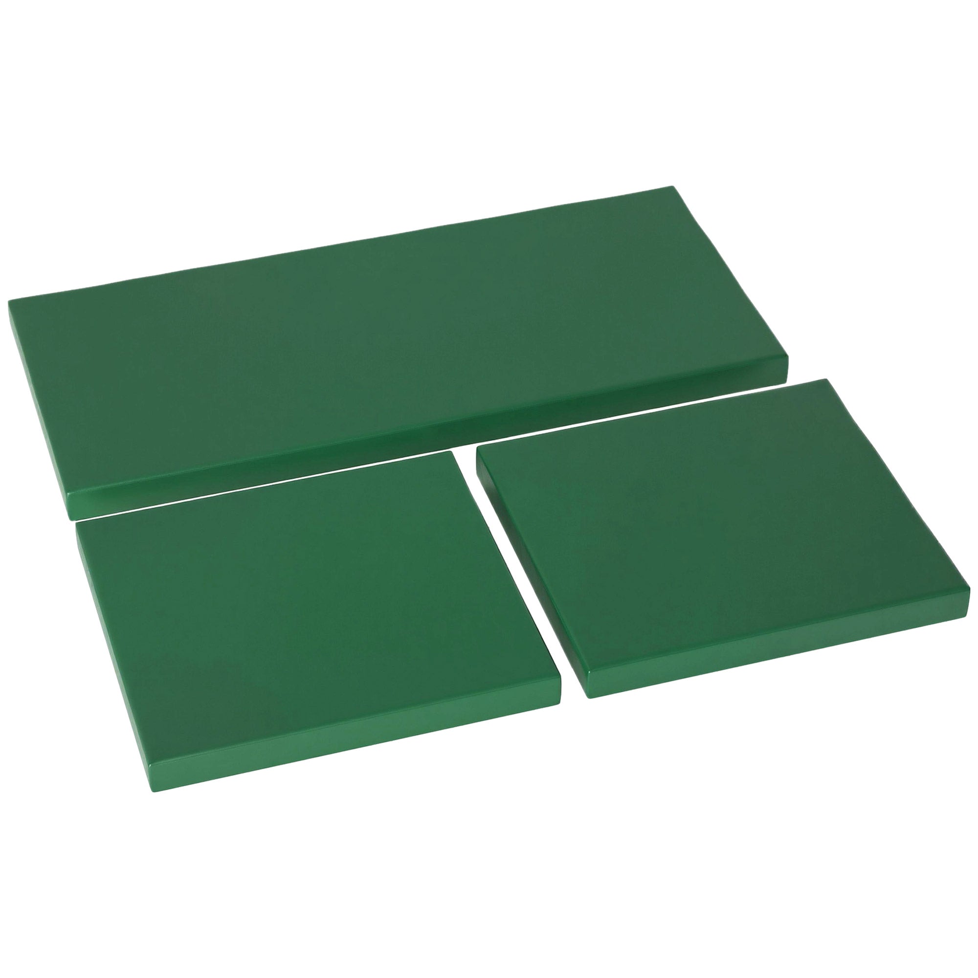 Outdoor Seat Cushion Pads for Rattan Furniture, 3 PCs Garden Furniture Cushions, Green