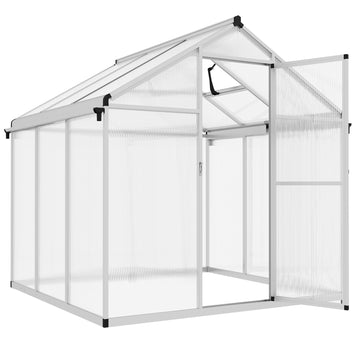 6 x 6ft Aluminium Frame Greenhouse