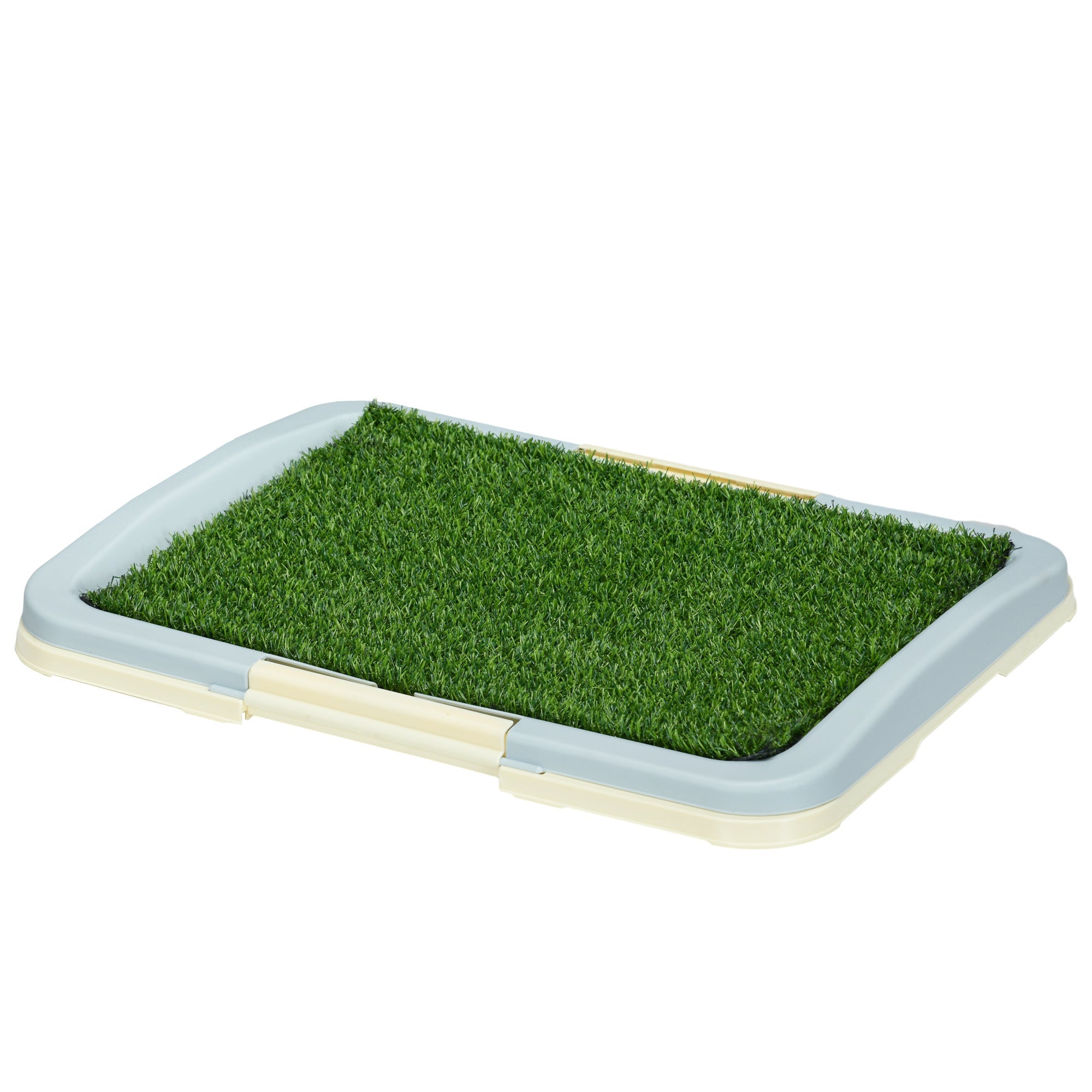 Puppy Training Pad, Indoor Portable Puppy Pad, with Artificial Grass, Grid, Panel, Tray, 63 x 48.5cm