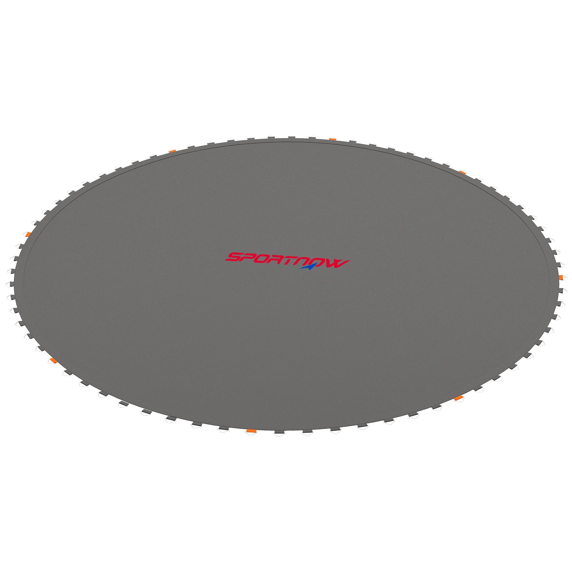 SPORTNOW Replacement Trampoline Mat with Spring Pull Tool, 72 V-Hooks, for 12ft Trampoline using 14cm Springs, Black