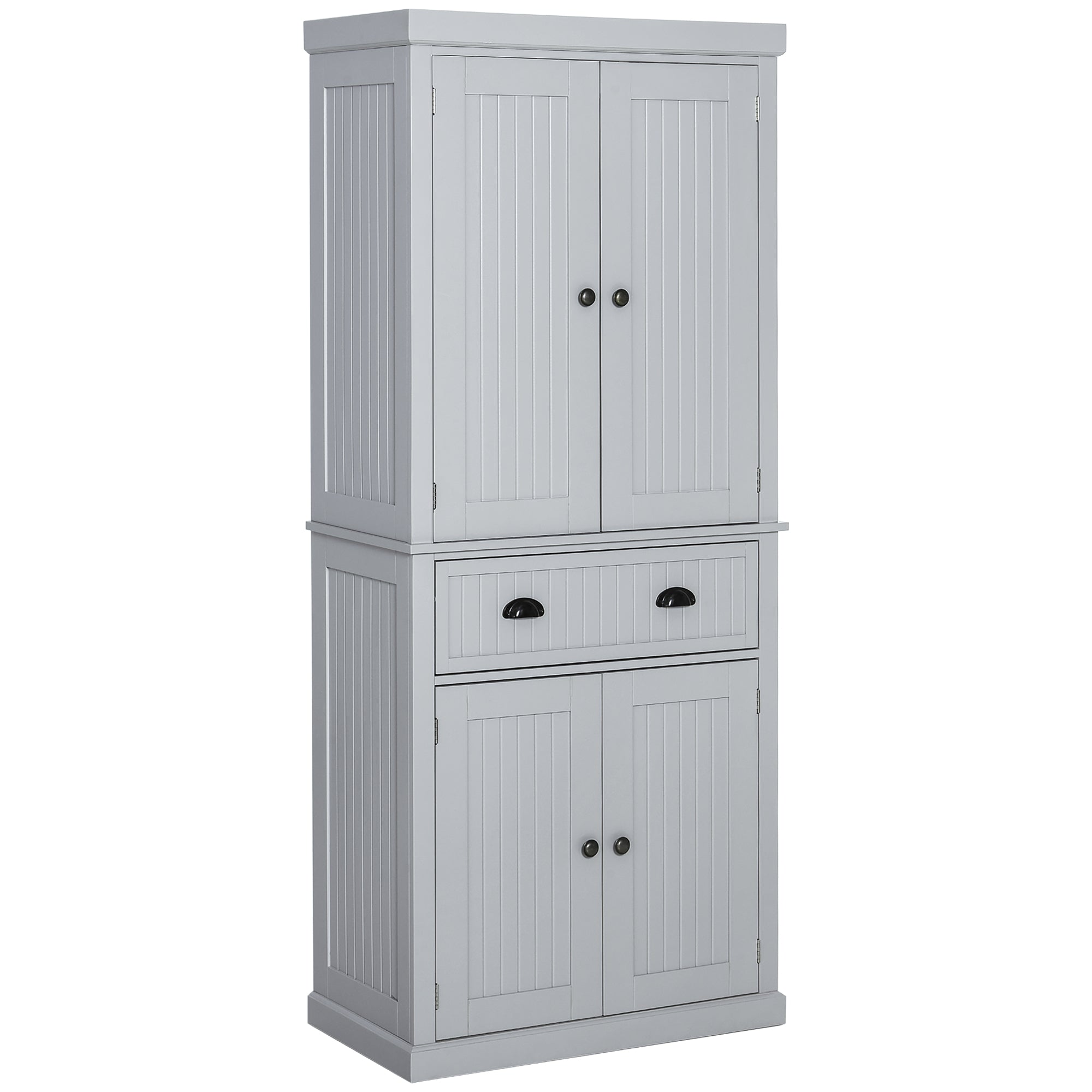 Freestanding Multi-Storage Kitchen Cabinet - Grey