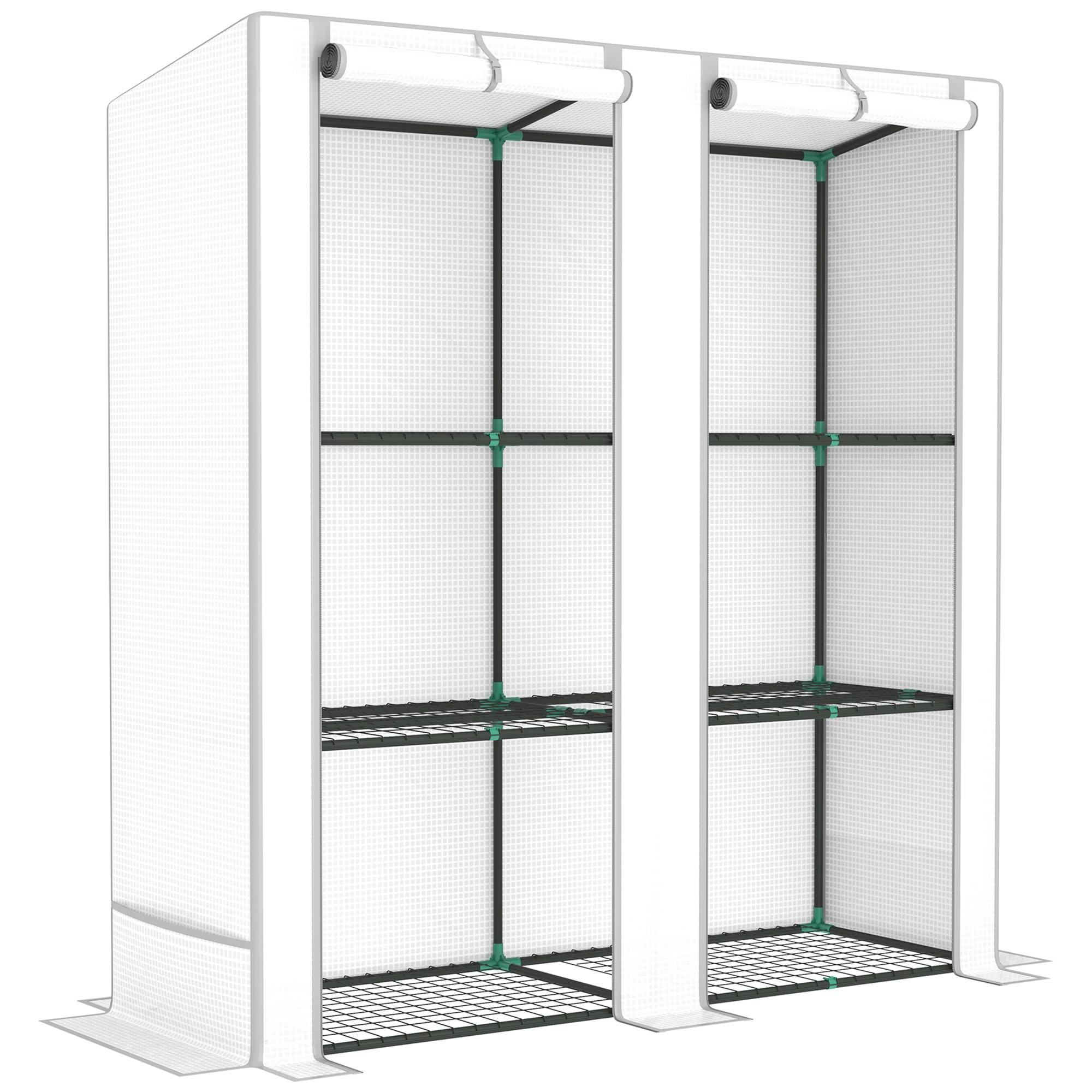 Three-Tier Mini Greenhouse - White
