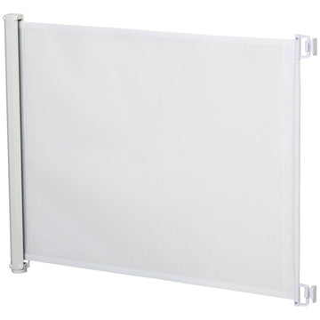 Retractable Stair Gate, Dog Pet Barrier, for Doorway, Staircase, Hallway - White