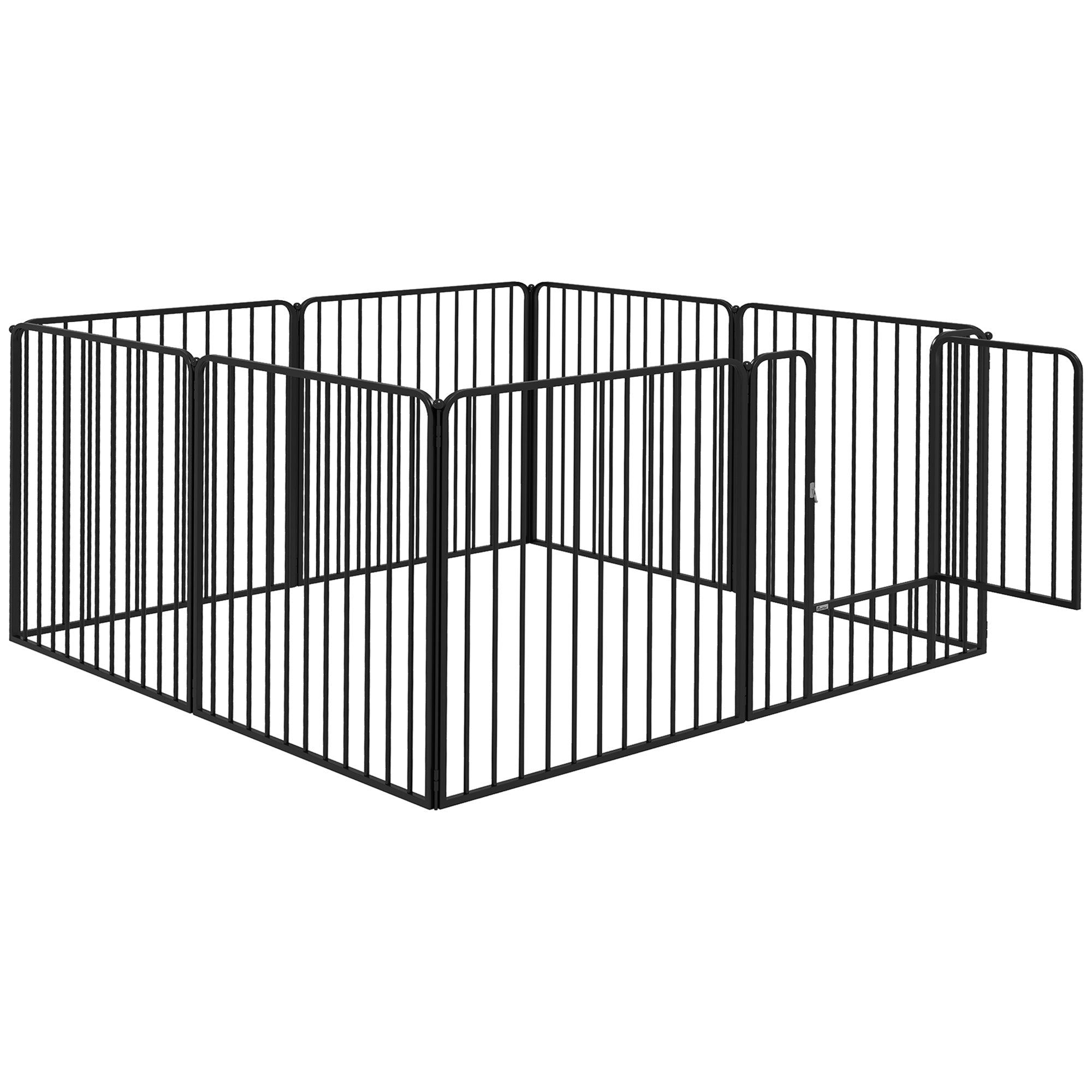 80cm 8 Panels Heavy Duty Dog Pen, Pet Playpen for Indoors, Outdoors, Small, Medium Dogs