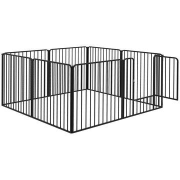 80cm 8 Panels Heavy Duty Dog Pen, Pet Playpen for Indoors, Outdoors, Small, Medium Dogs