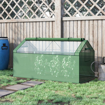 Mini Greenhouse Portable Garden Growhouse for Tomatoes Plants with Large Zipper Windows for Outdoor, Indoor, 180 x 92 x 92cm, Green