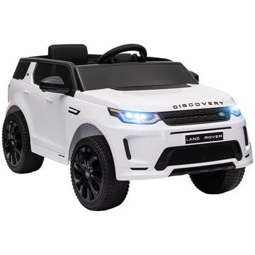 Licensed Land Rover Discovery Sport, 12V Kids Ride on Car w/ Remote Control, Lights, Music, Horn, for 3-6 Years, White