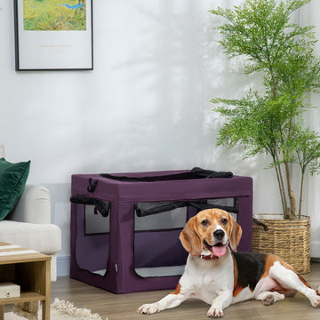 90cm Pet Carrier Bag, with Cushion for Medium, Large Dogs - Purple