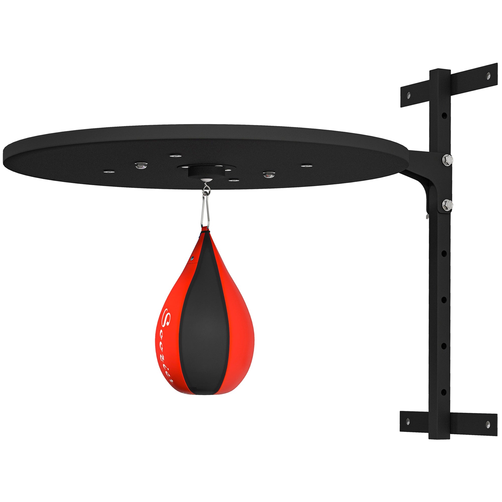 SPORTNOW Wall Mounted Speed Bag Platform, Height Adjustable Punching Bag, Training Kit