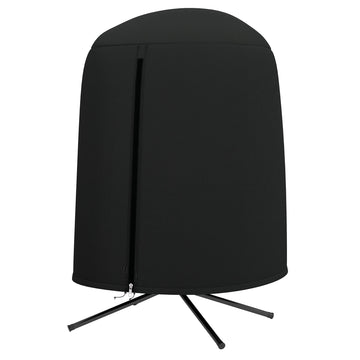 190 x Φ128cm Hanging Egg Chair Furniture Cover - Black