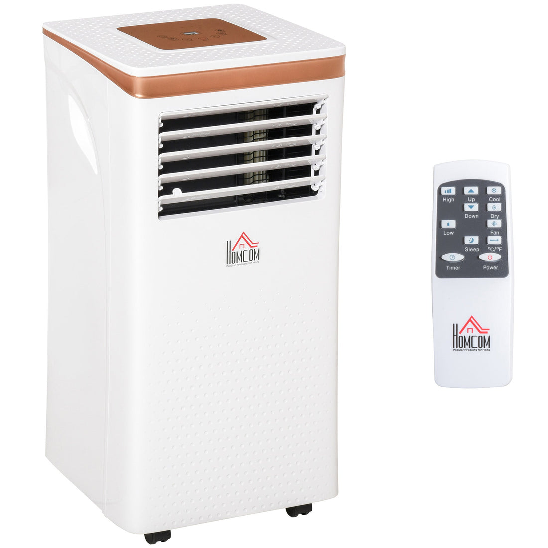 7000 BTU Air Conditioning Unit, 3-in-1 Portable Air Conditioner, Dehumidifier, Cooling Fan with Remote, LED Display, 2 Speeds, 24H Timer, Window Venting Kit, 15m²