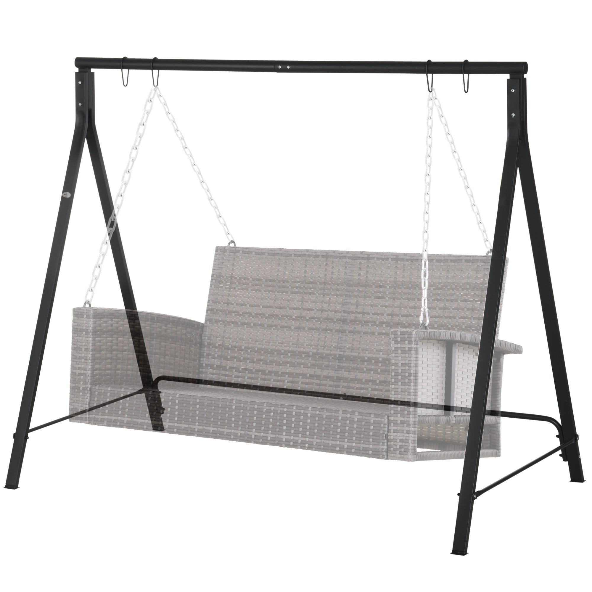 Steel Frame Multi-Swing Seat Frame - Black
