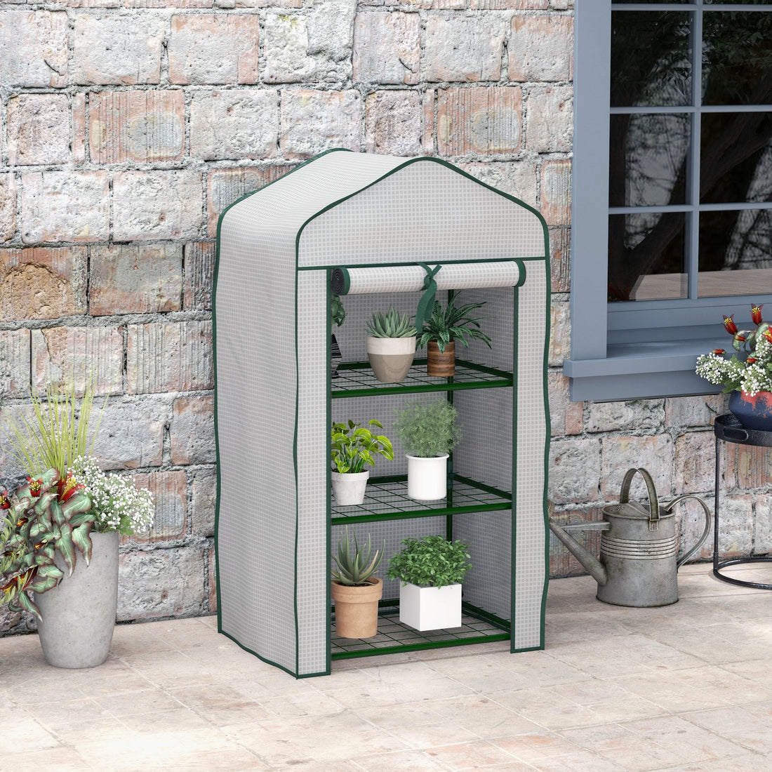 Three-Tier Mini Greenhouse - White