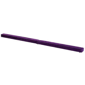 2.1M 7FT Gymnastics Folding Balance Beam Home Gym Training Exercise Sports - Purple