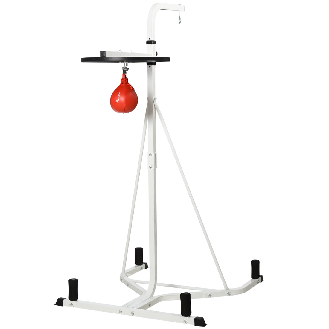 Adjustable Freestanding Speedbag, Punch Bag Hanger, White