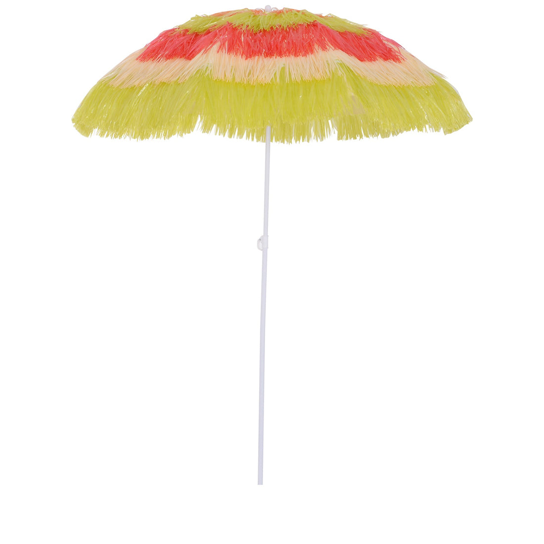 1.6m Garden Hawaii Parasol, Patio Beach Sun Umbrella Sunshade Hawaiian Folding Tilting Crank Parasol (Multicolour)