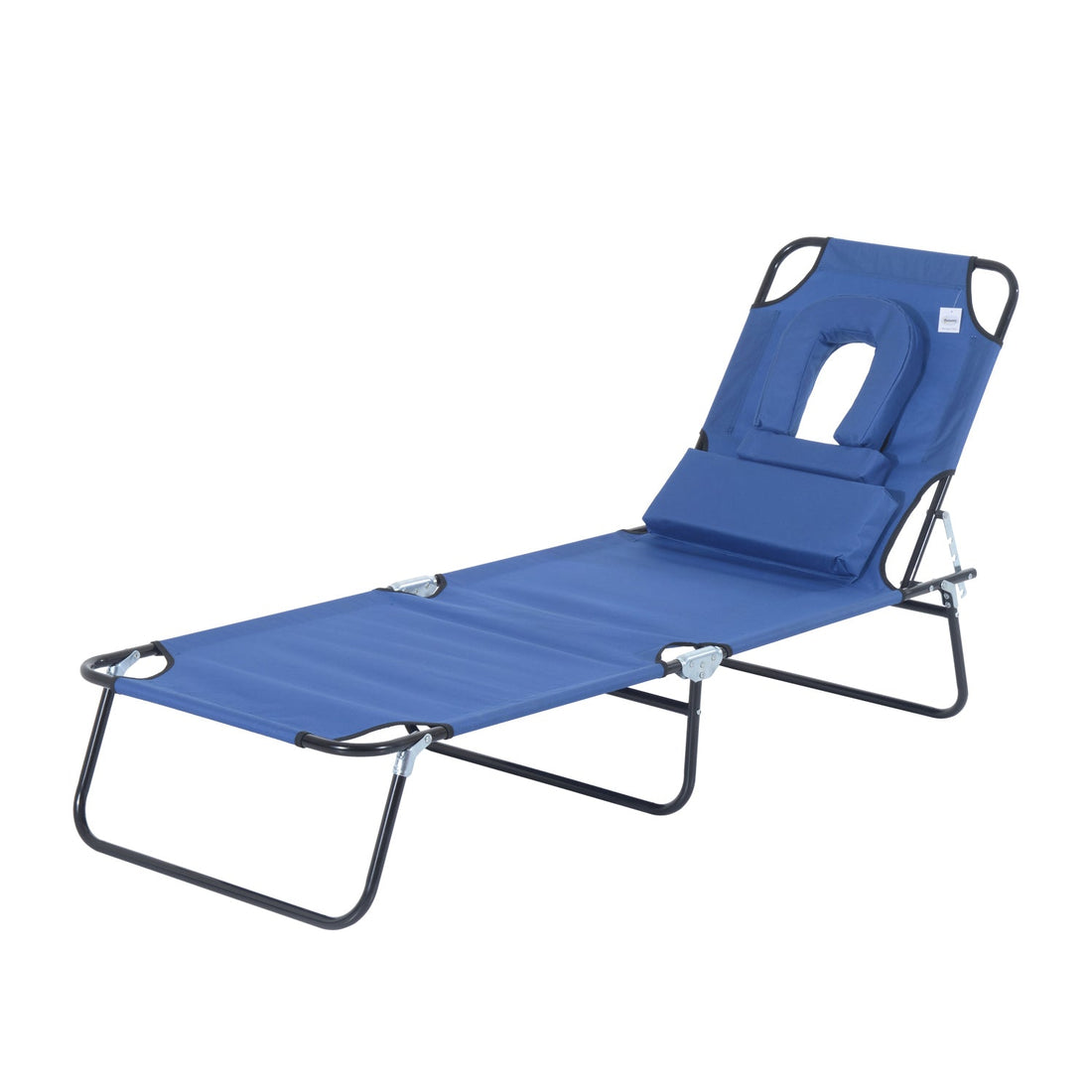 Reading Hole Sun Lounger - Blue