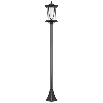 Solar Lamp Post Light, 1.3 M LED Outdoor Street Light, Waterproof IP44 for Patio, Garden, Pathway, Cool White